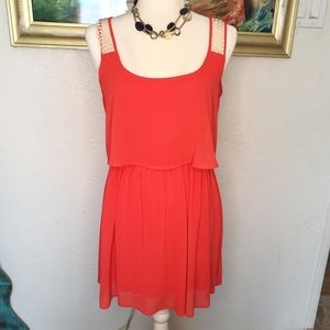 Accidentally in Love Coral Dress XS